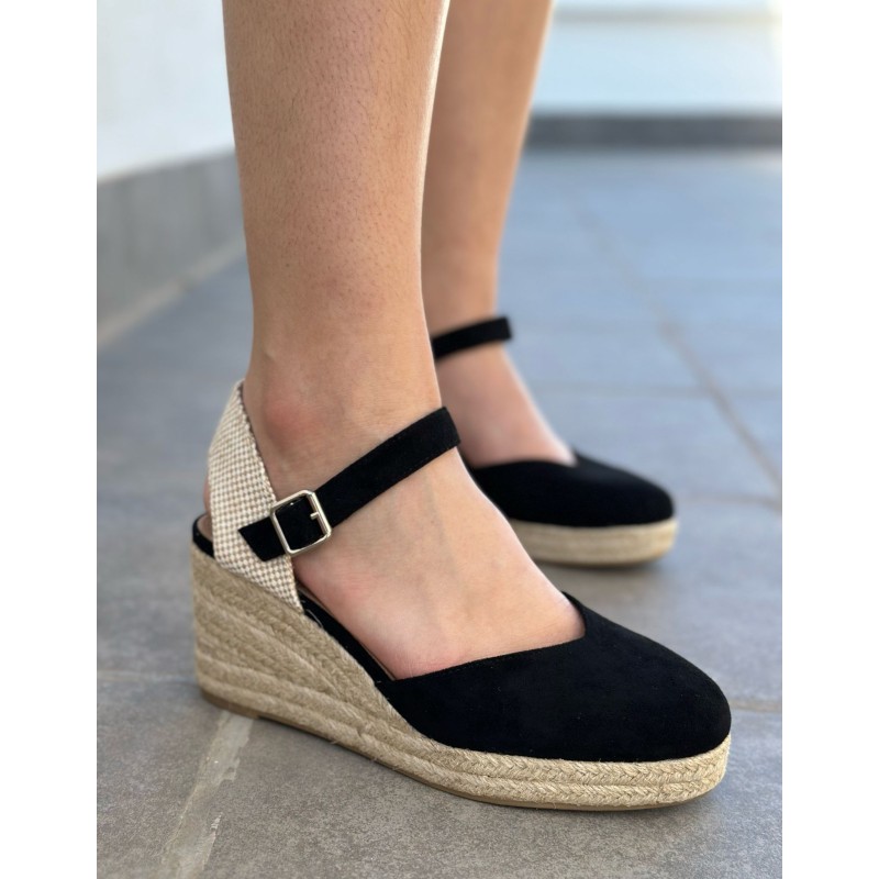 Esparteñas Cuña Mediana Con Hebilla