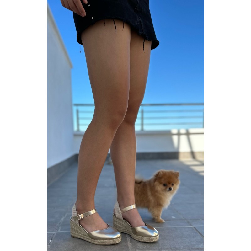 Esparteñas Cuña Mediana Con Hebilla 2