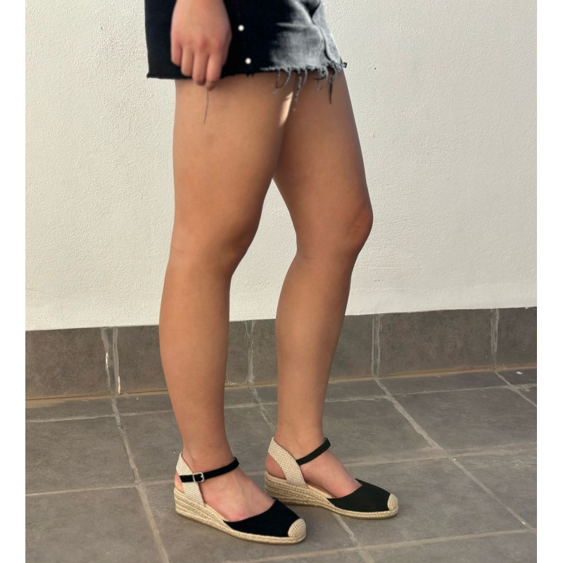 Esparteñas Cuña Baja con Hebilla