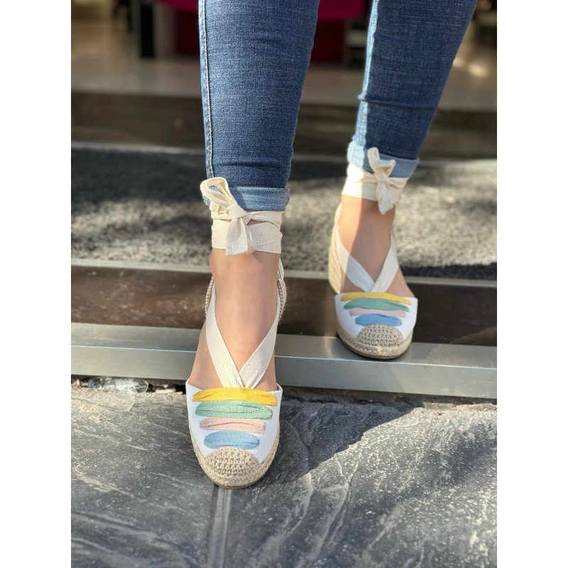 Esparteñas Cuña Media Multicolor 2