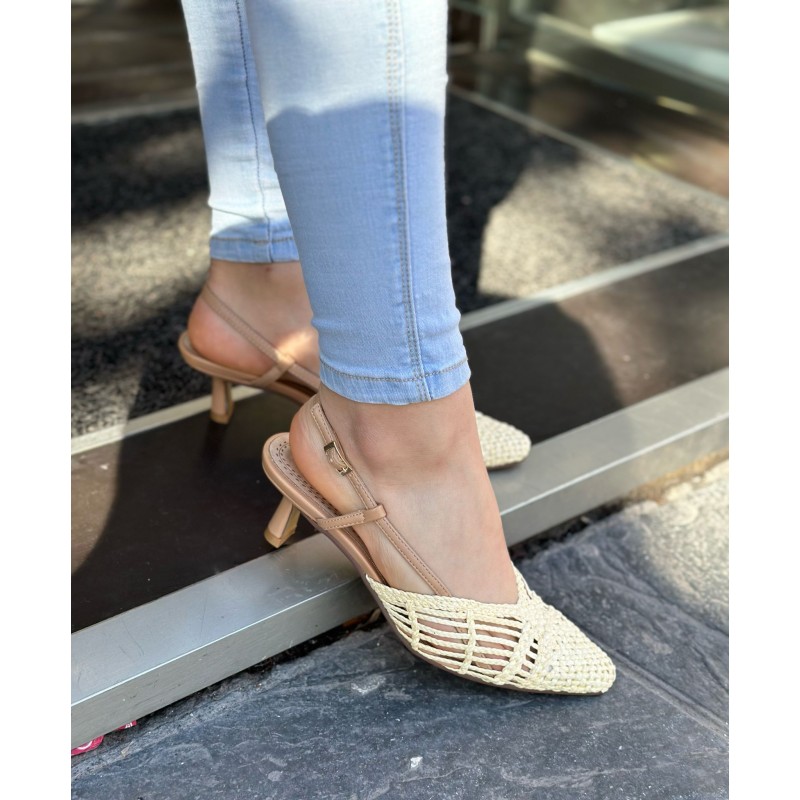 Tacón Corte Trenzado