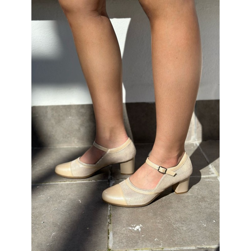 Zapato Tacón Señora con Hebilla