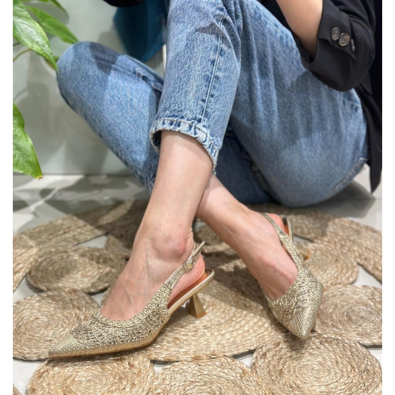 Zapato de Tacón Bajo y Fino