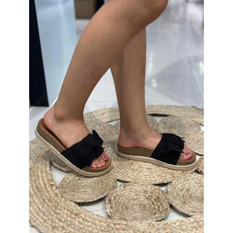 Sandalias Lazo Negro