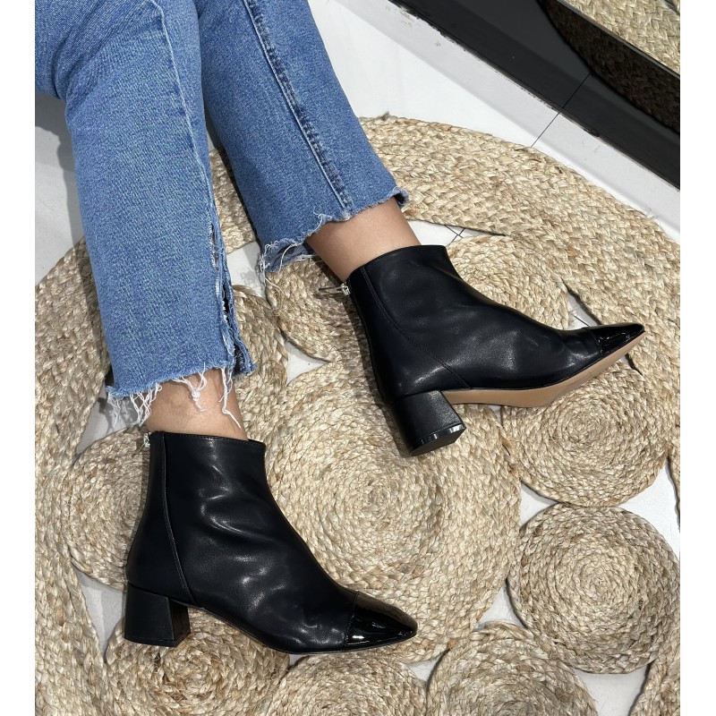 Botines Cortos Punta Cuadrada