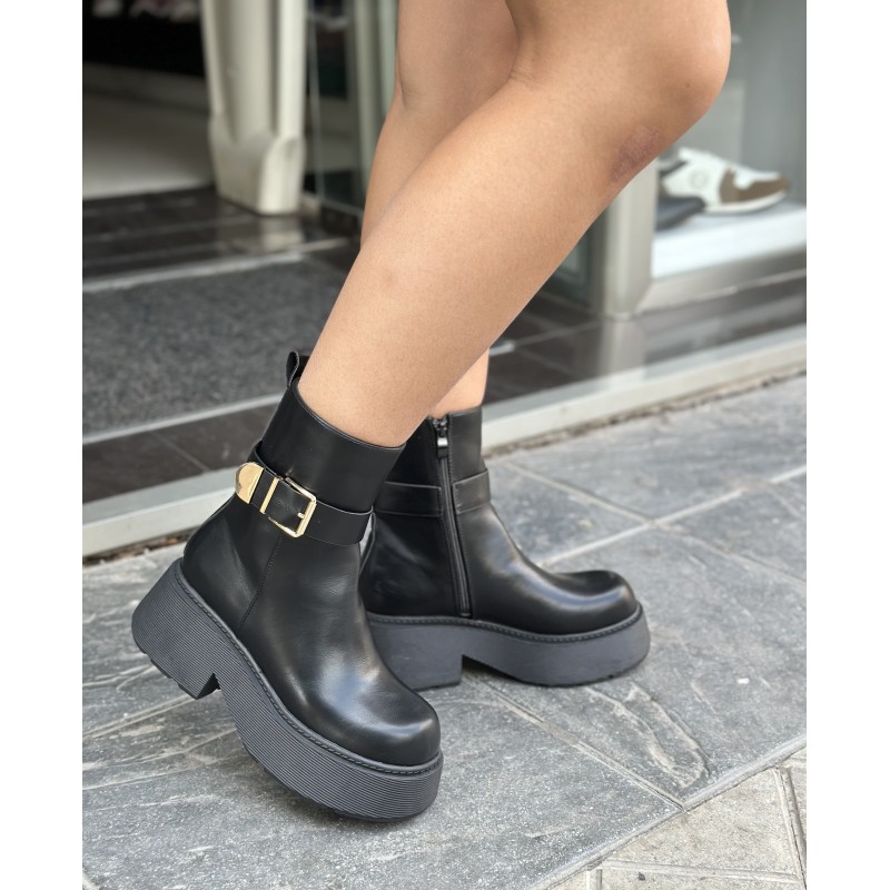 Botines Hebilla Dorada 2