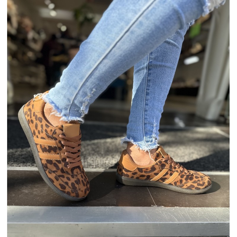 Zapatilla Bamba Leopardo