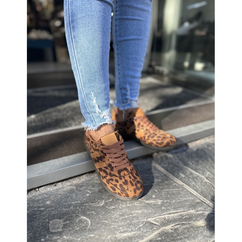 Zapatilla Bamba Leopardo