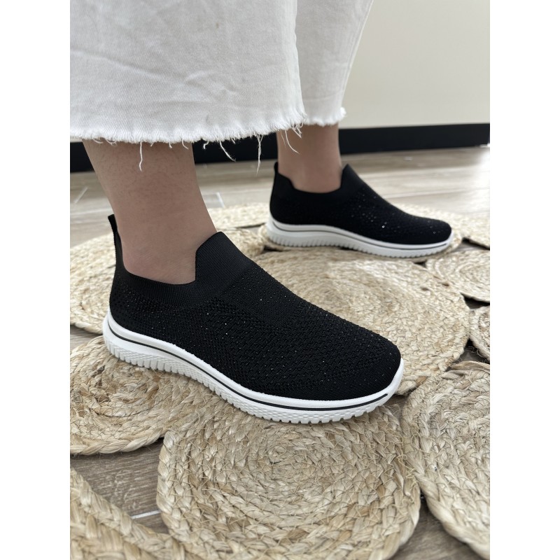 Zapatillas Slip Con Pedrería 2