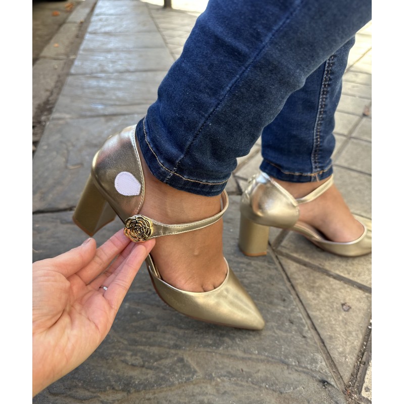 Tacón Grueso Y Velcro