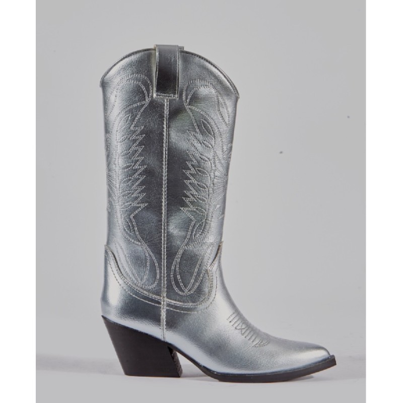 Botas cowboy metalizado