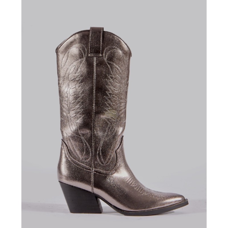 Botas cowboy metalizado