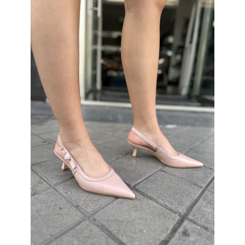 Tacones Bajitos Con Lazo