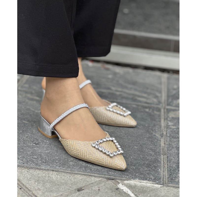 Zapato Tacón Bajo Doble Uso