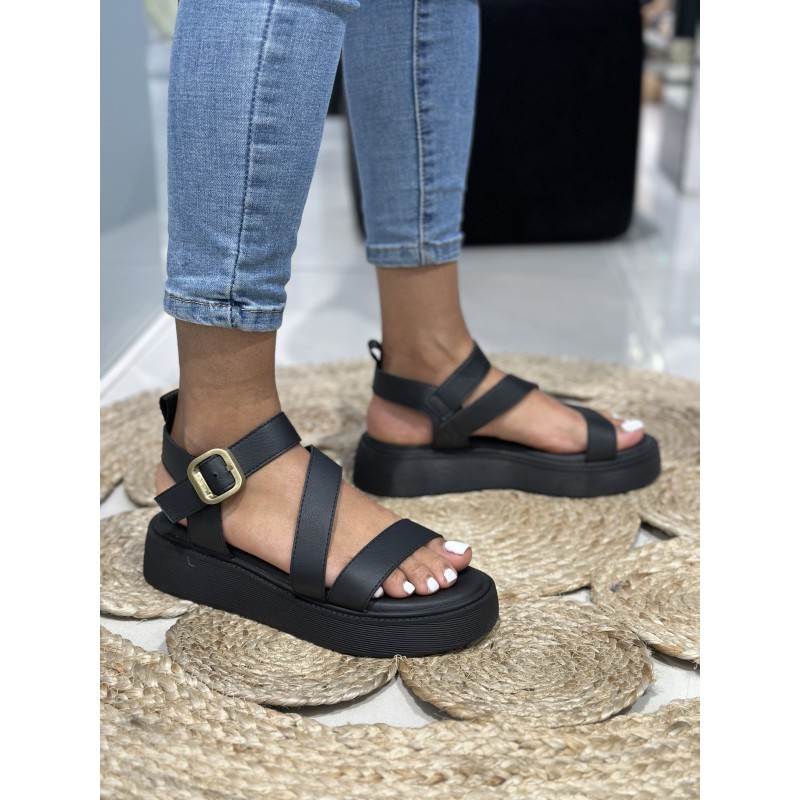 Sandalias Planas Cruzadas 2 Colours