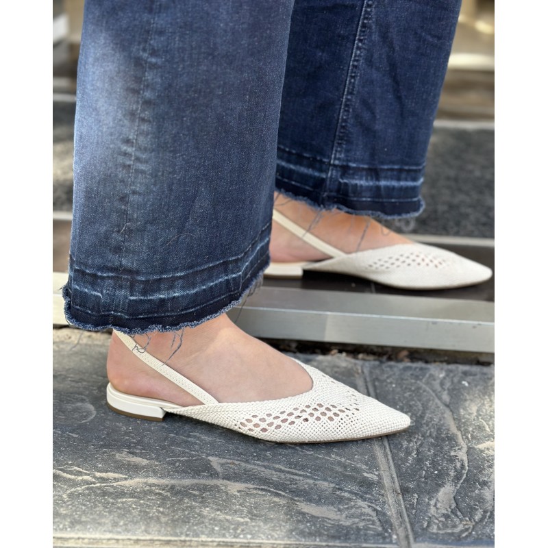 Zapato Calado Slingback Tejido Corina