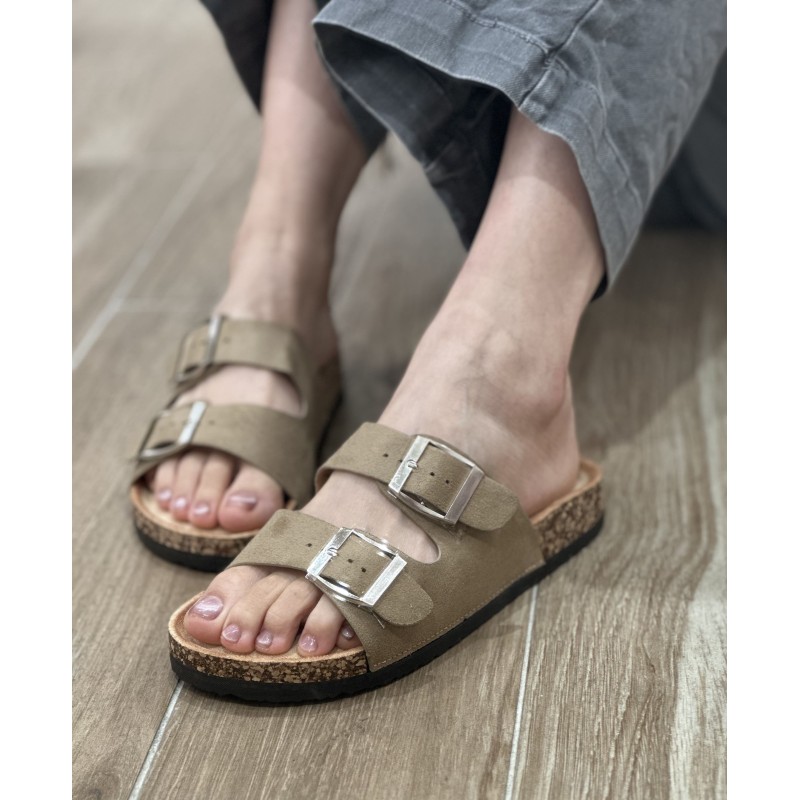 Sandalias Planas Doble Hebilla 3 Colours