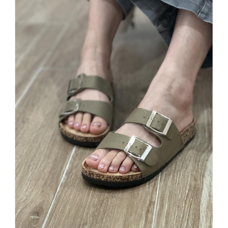 Sandalias Planas Doble Hebilla 3 Colours