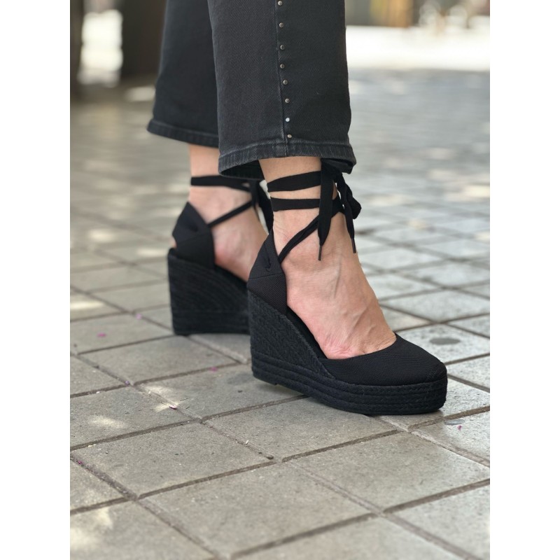 Alpargatas con Cuña Alta para Atar