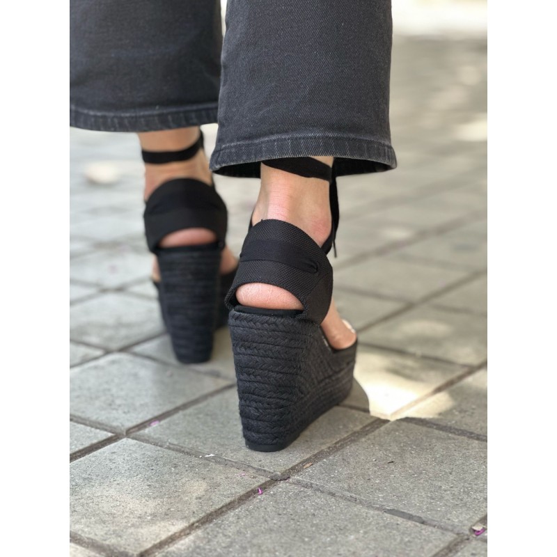 Alpargatas con Cuña Alta para Atar