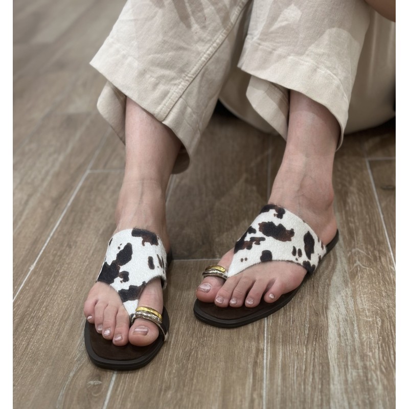 Sandalias Corina Con Diseño Minimalista Y  Anillos