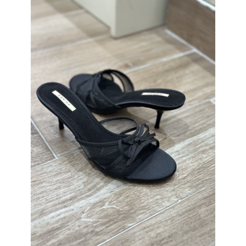 Sandalias De Tacón Con Lazo Corina
