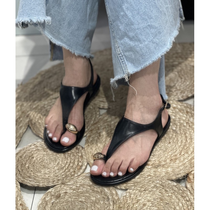 Sandalias Con Diseño De Anillos