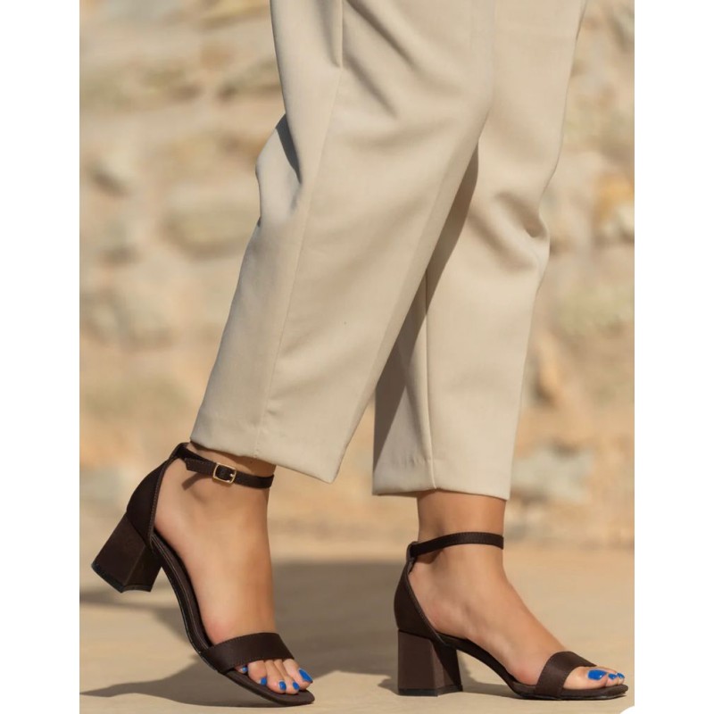 Tacón Cuadrado Diseño Tiras