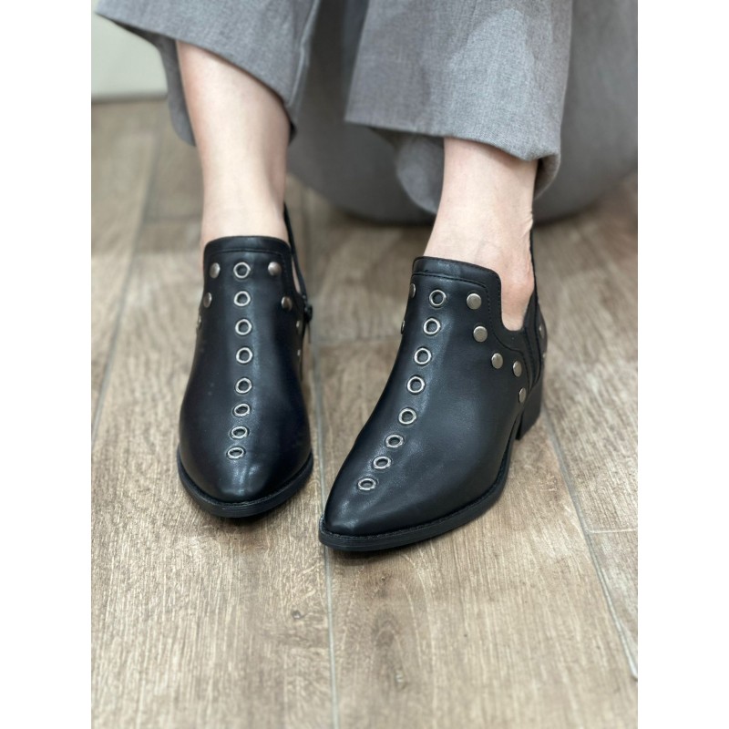 Botines Caña Baja Estilo Cowboy