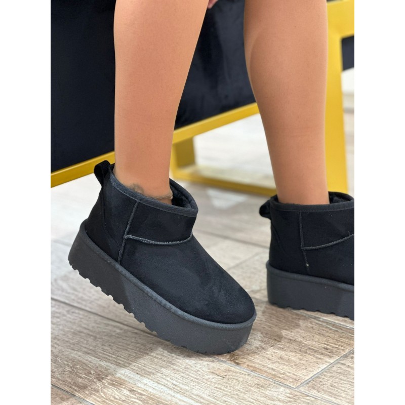 Botines Tipo Plataforma De Gamuza