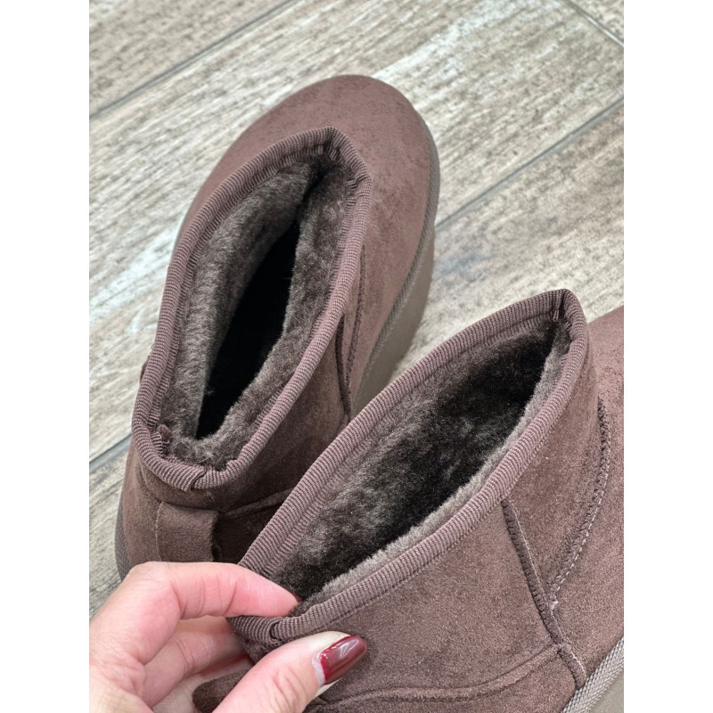 Botines Tipo Plataforma De Gamuza