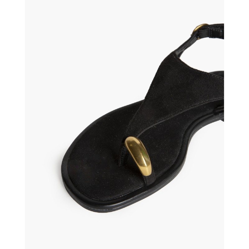 Sandalia Plana Con Detalle De Anillo - Corina M6442