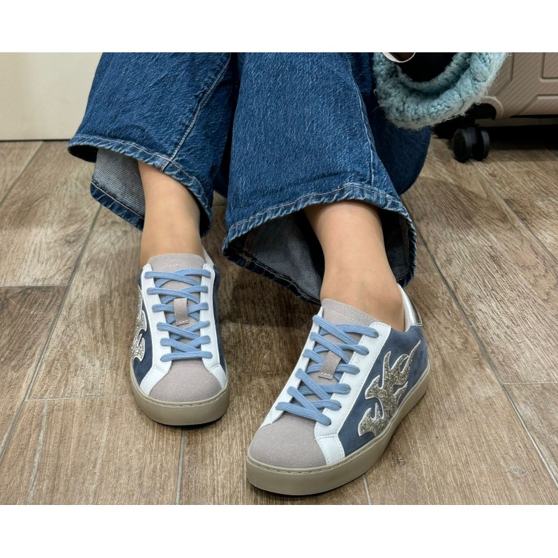 Zapatillas Con Brillo Y Diseño Flameado 2