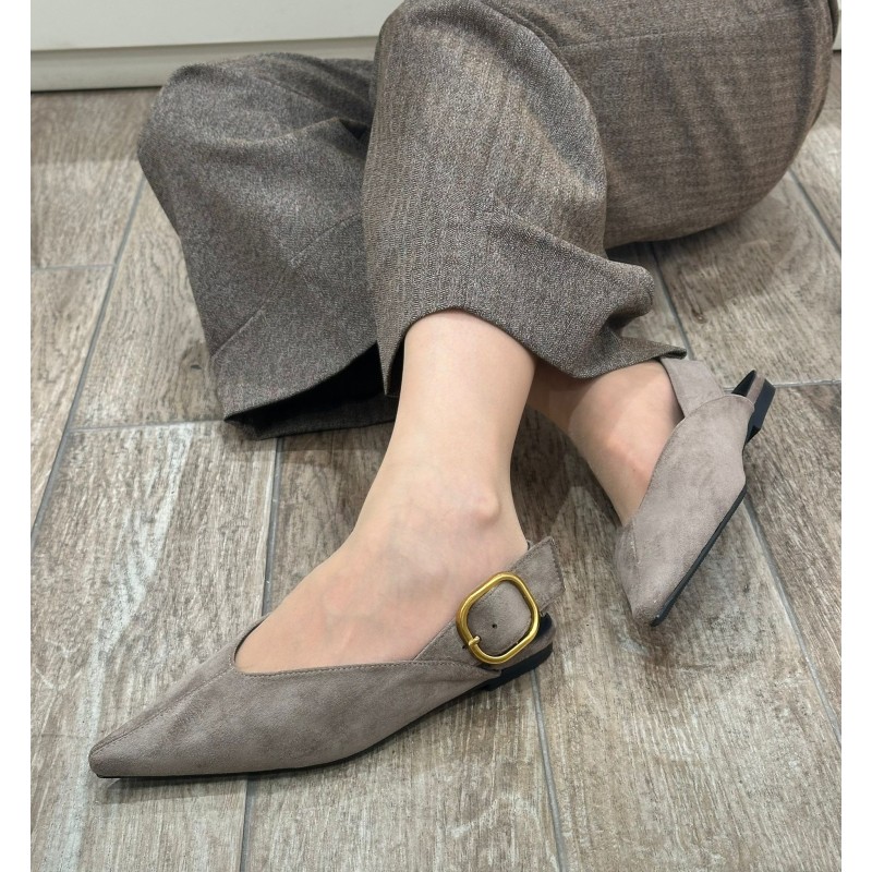 Zapato Plana De Punta Fina