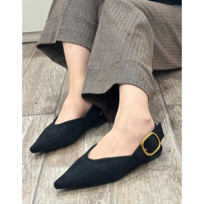 Zapato Plana De Punta Fina