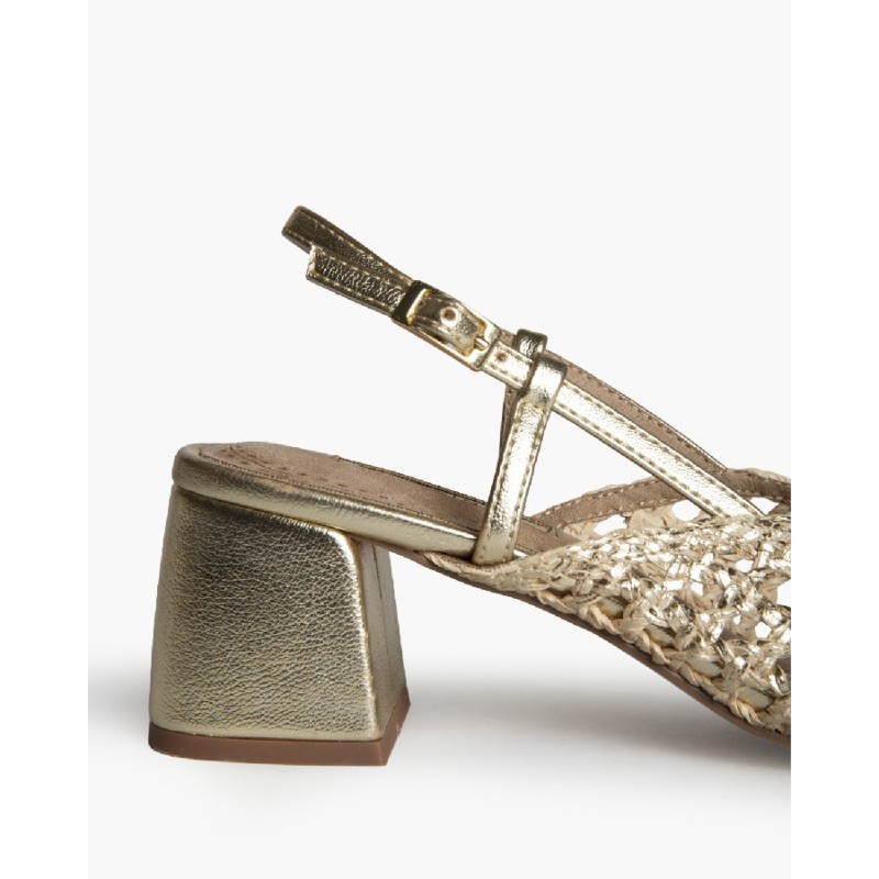 Zapato De Tacón Medio  Diseño  Trenzado