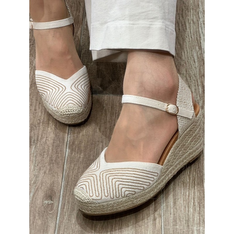 Alpargatas Musa Mosaic Plataforma Con Hebilla
