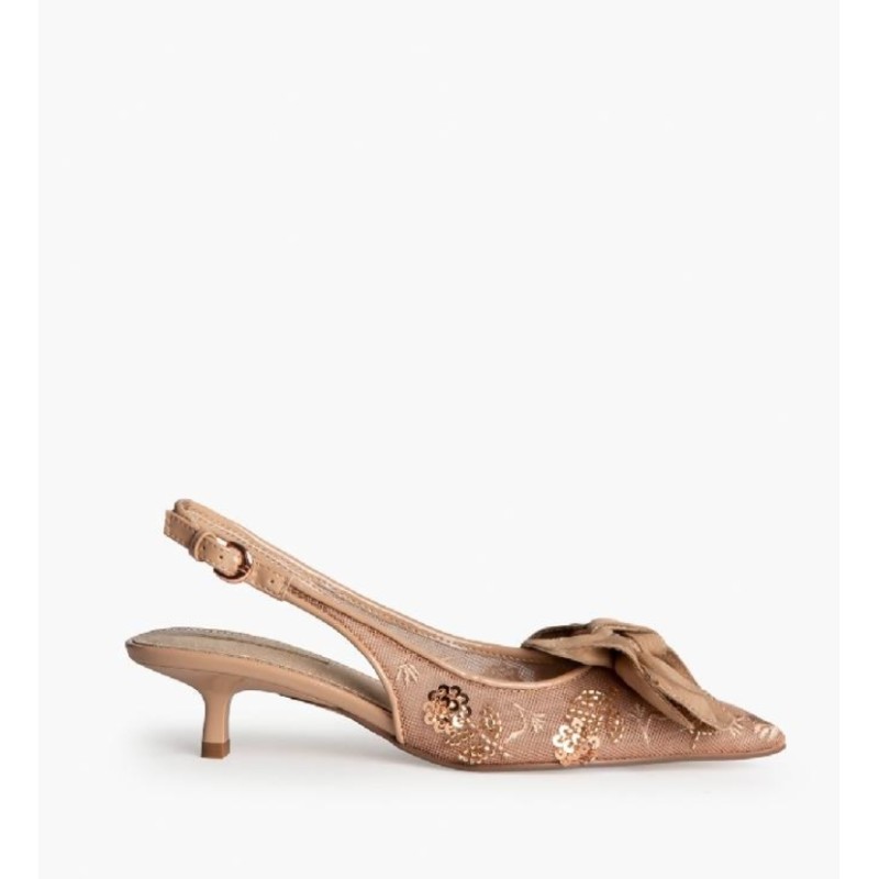 Elegantes Sandalias Aura Floral Con Hebilla