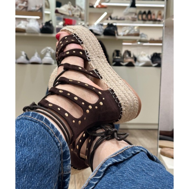 Sandalias Plataforma Estilo Romano...