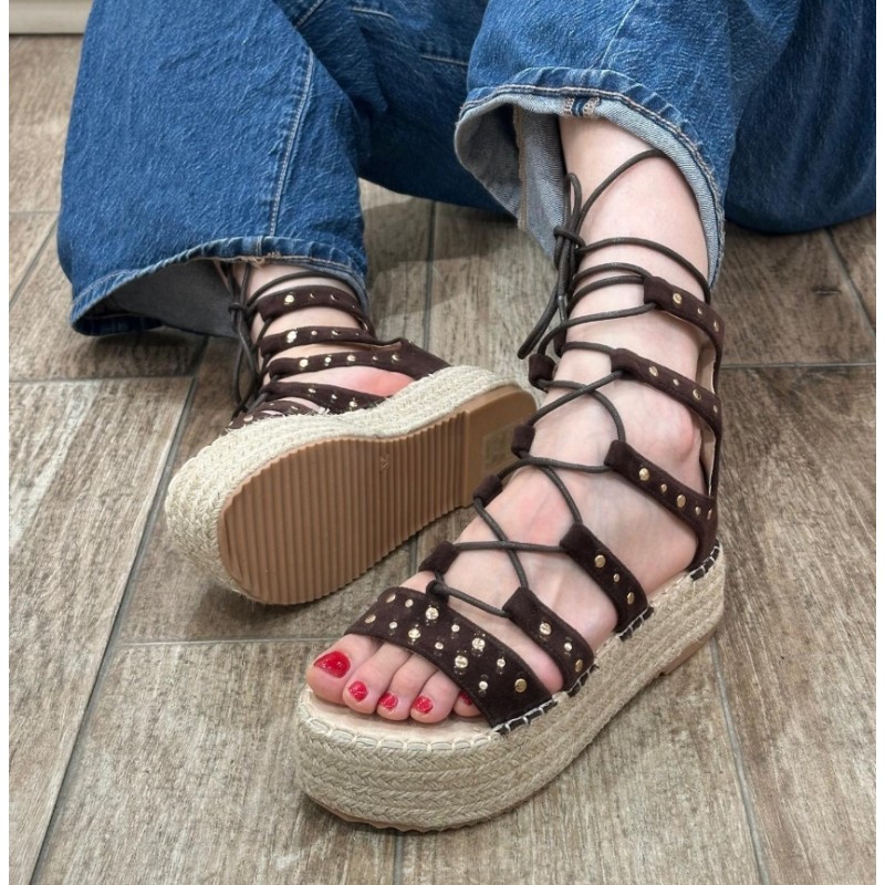 Sandalias Plataforma Estilo Romano...