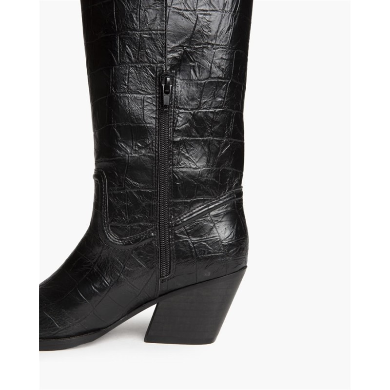 Botas altas estilo cowboy Diseño cocodrilo Corina -M6764