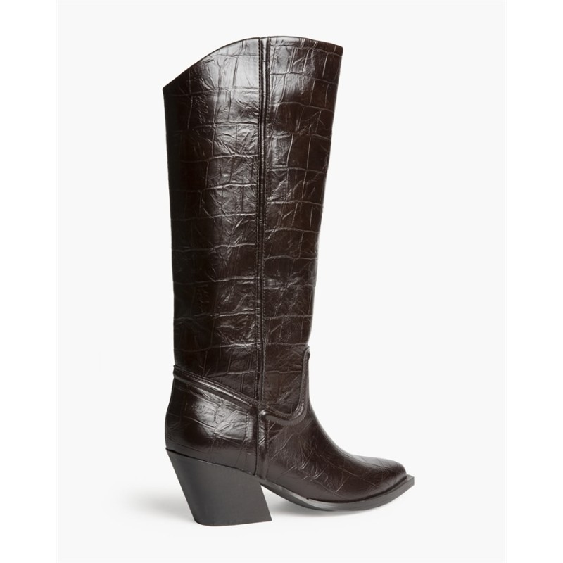 Botas altas estilo cowboy Diseño cocodrilo Corina -M6764
