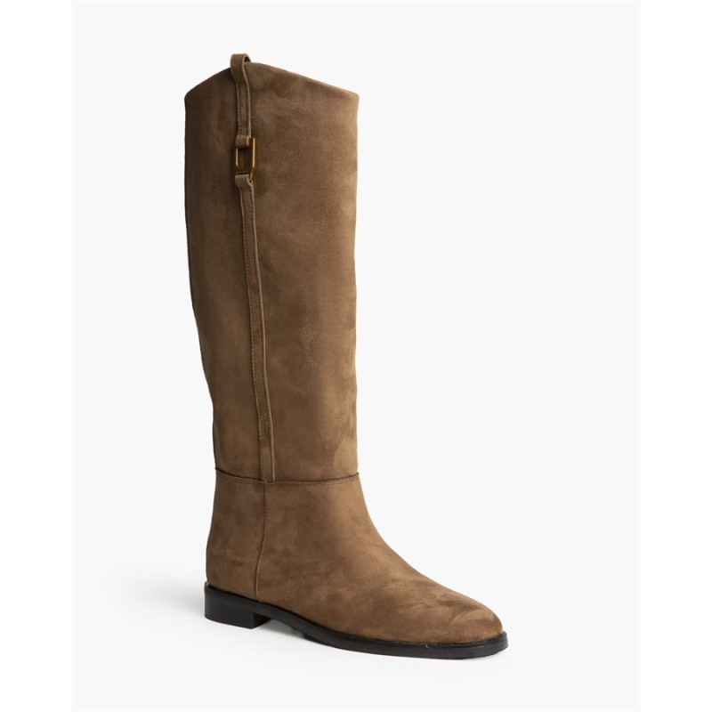 Bota Plana Estilo Hípica -Corina M6796