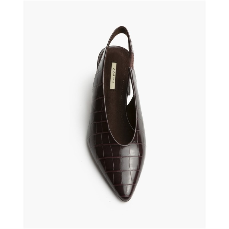 Zapato Destalonado "Sienna" – Elegancia y Sofisticación Croco