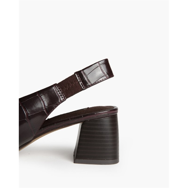Zapato Destalonado "Sienna" – Elegancia y Sofisticación Croco