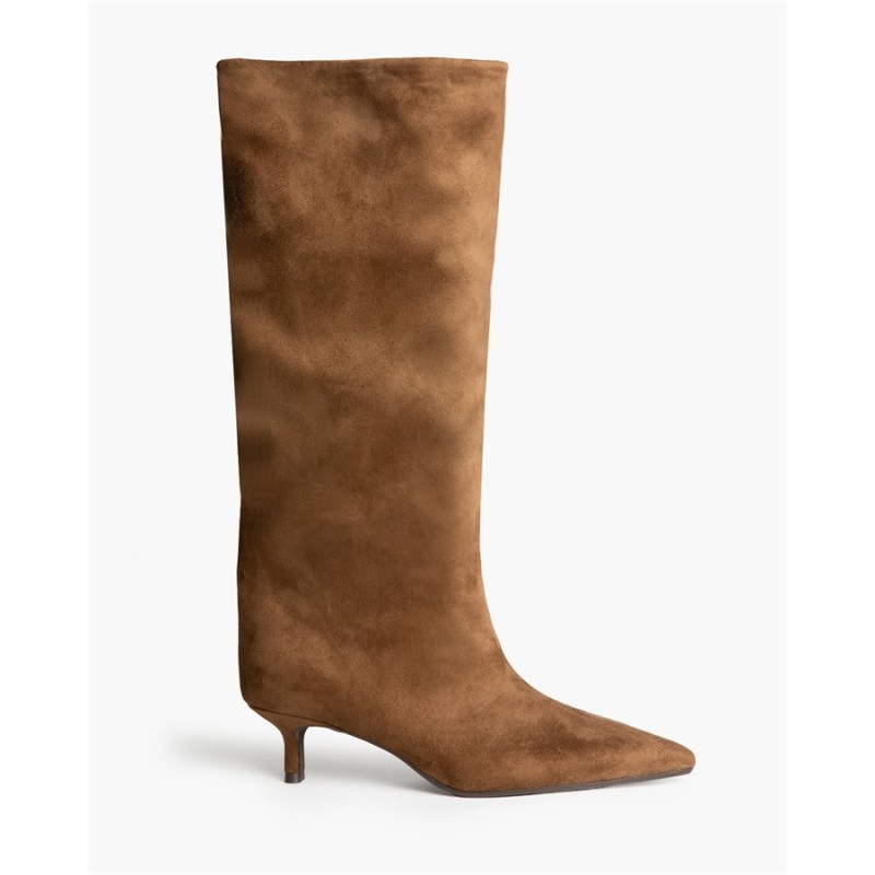 Bota de Tacón Sensato "Valeria" – Sofisticación y Caña Recta