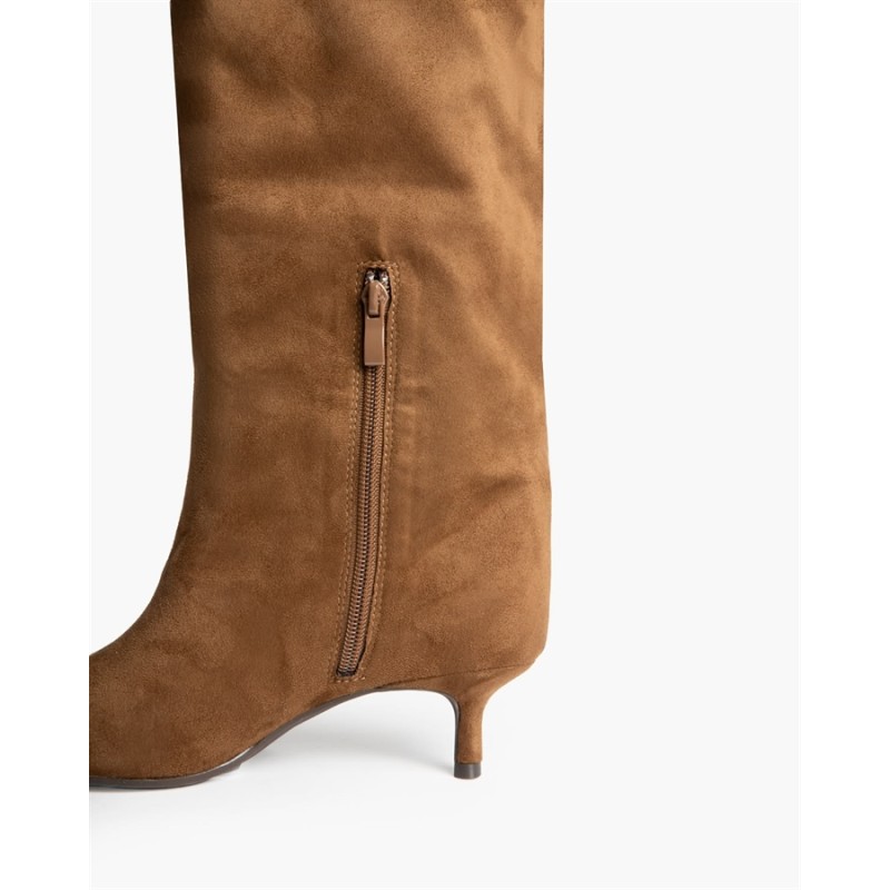 Bota de Tacón Sensato "Valeria" – Sofisticación y Caña Recta