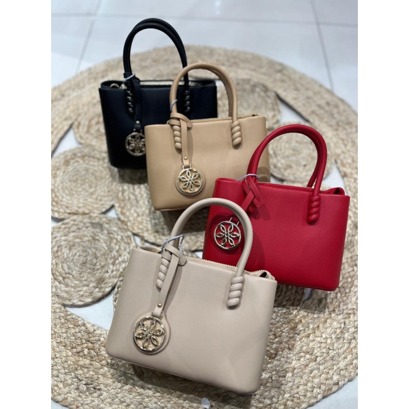 Bolso de Mano "Flor Elegance" con Colgante y Bandolera