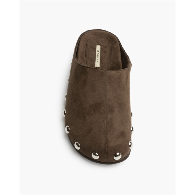 Zueco Plano Estilo Mule de Antelina...