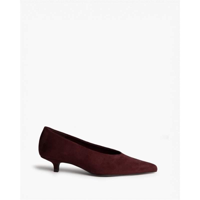 Zapato de Salón Destalonado con Tacón sensato / Kitten Heel y Estampado Serpiente M6700